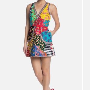 Alice + Olivia - “Tennie” mini dress - beaded dress with zipper back - size 4
